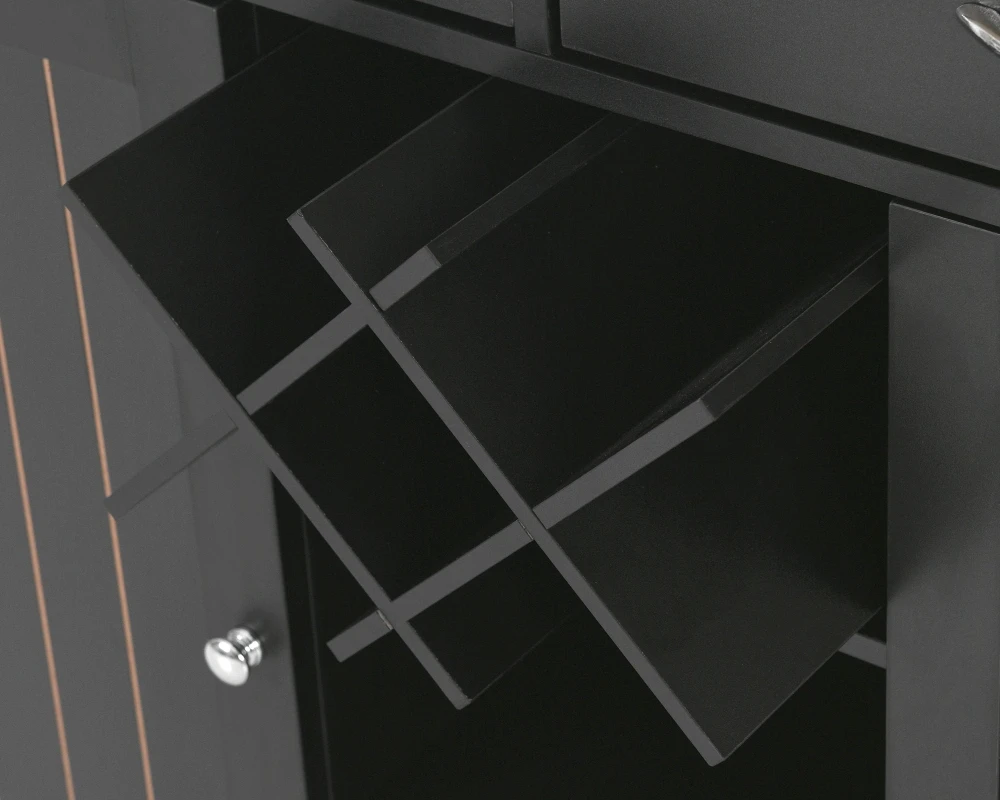 kitchen storage cart with drawers