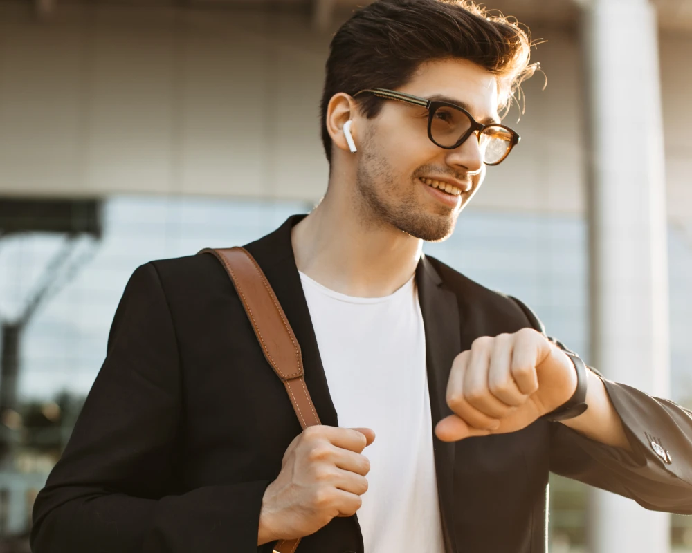 mens leather carry on